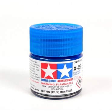 TINTA ACRÍLICA MINI X-23 AZUL CLARO 10ML TAMIYA TAM 81523